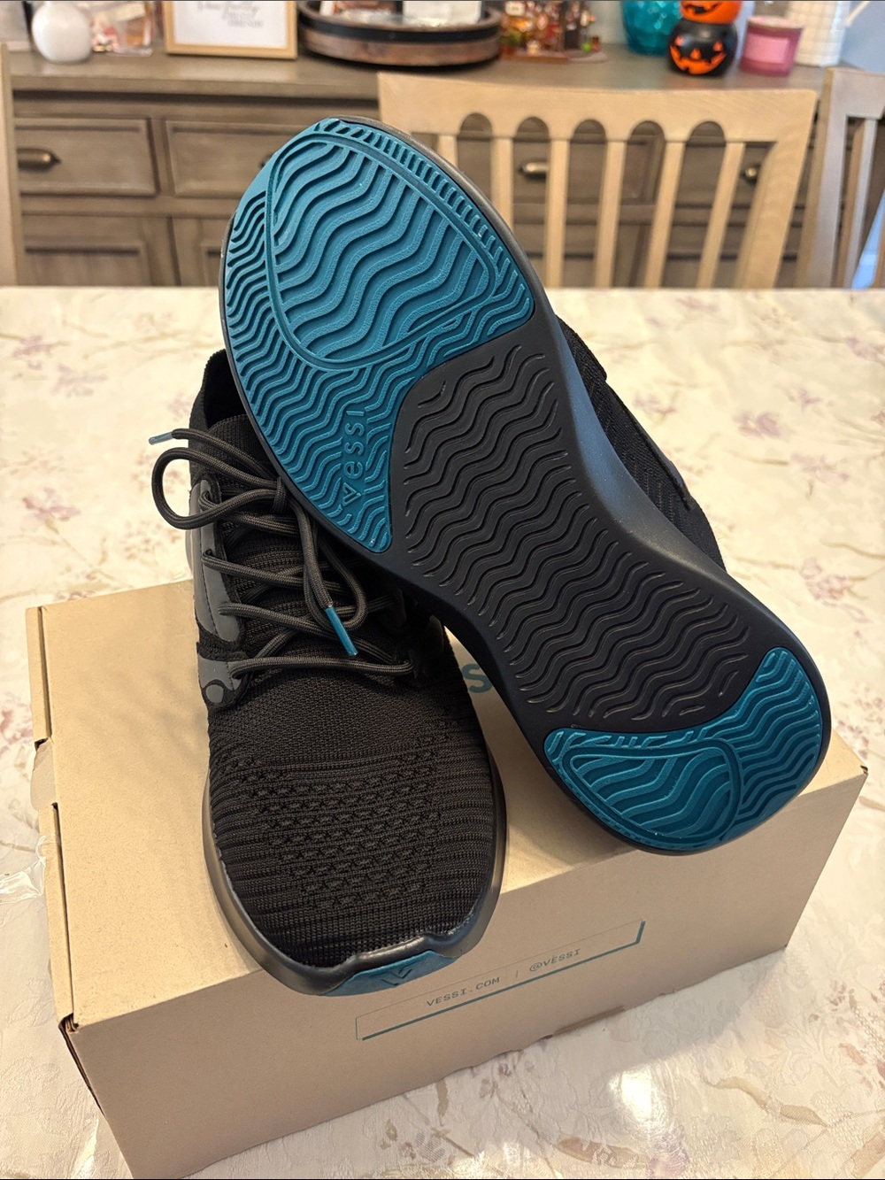 Vessi’s Men’s every day move sneaker in Onyx Black on Black